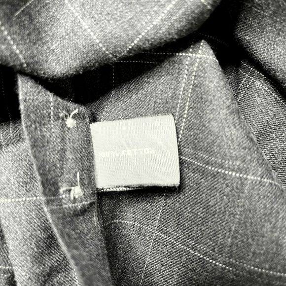 Talbots Men's Grey Checkered Window Pane Size Large Button Down Shirt - Picture 2 of 5